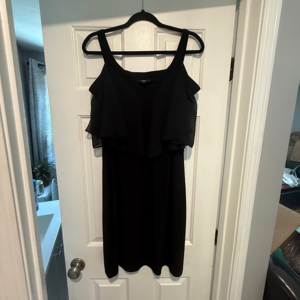 Elegant Black Ruffle Dress
